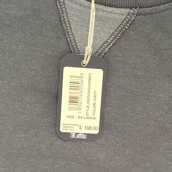 Johnnie-O Corbet French Terry Crewneck Long
Sleeve Navy Blue Men's Size XX-Large - Picture 5 of 9